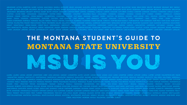 The Montana Student's Guide to Montana State University: MSU IS YOU