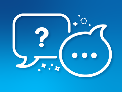 Icon of two speech bubbles