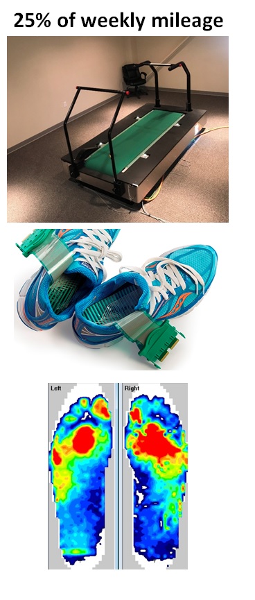 Treadmill and plantar pressure insoles