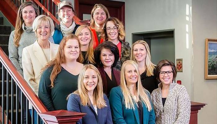 A group of women representing the Montana Women's Business Center advisory board