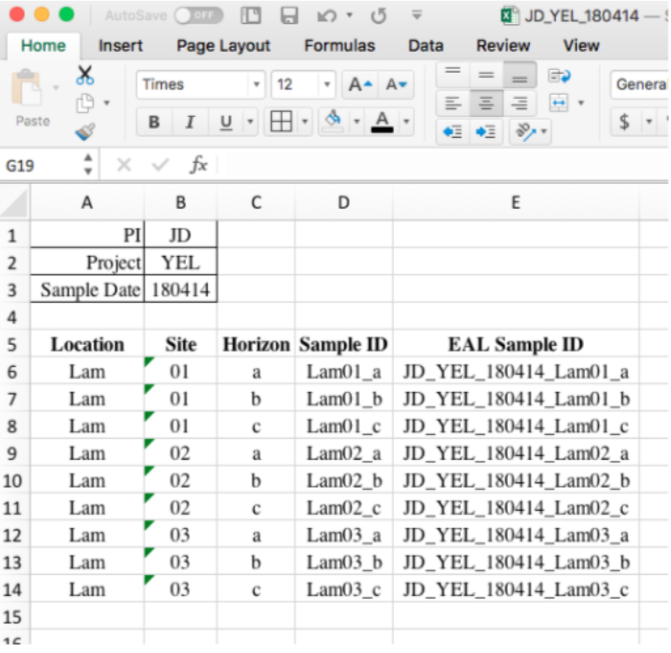 EAL ID example