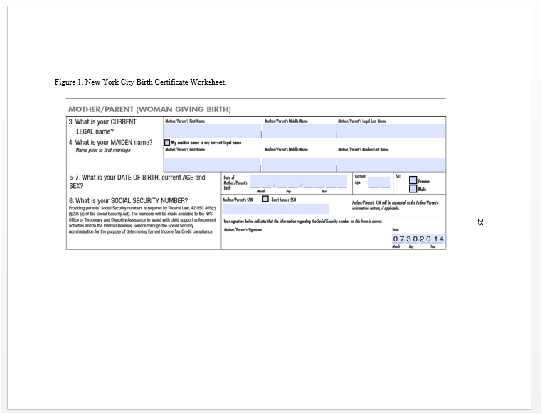 Landscape page example