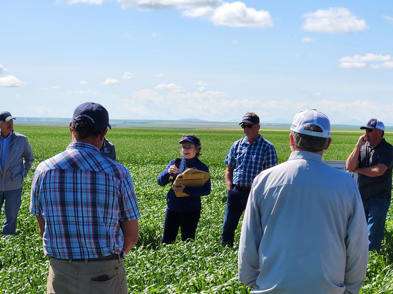 Pres. Waded Cruzado, MSU President, toured Liberty County's agriculture as part of her "Follow the Food Systems" Bus Tour in in 2023.