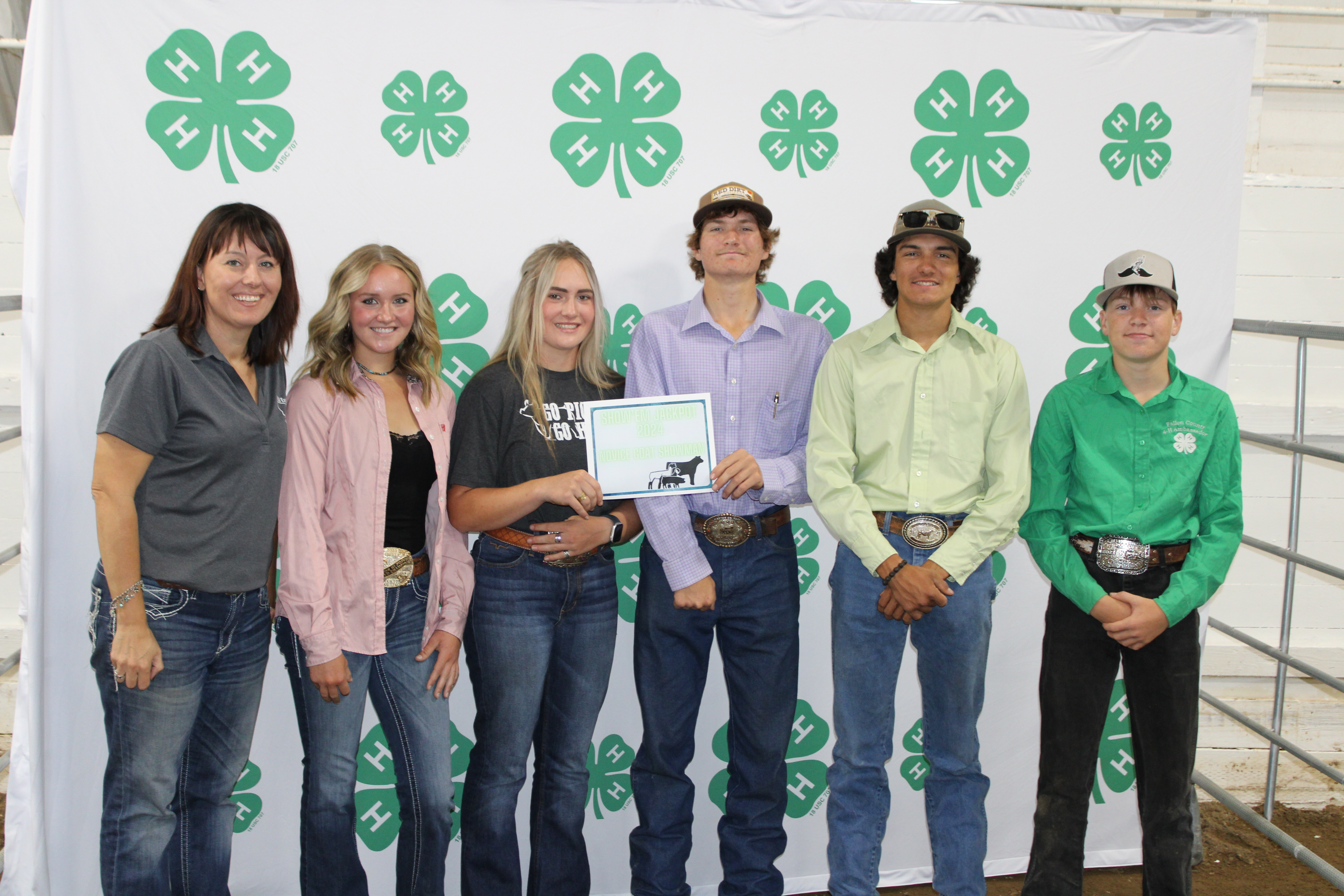 Fallon County 4-H Ambassador team at the Fallon County Fair.