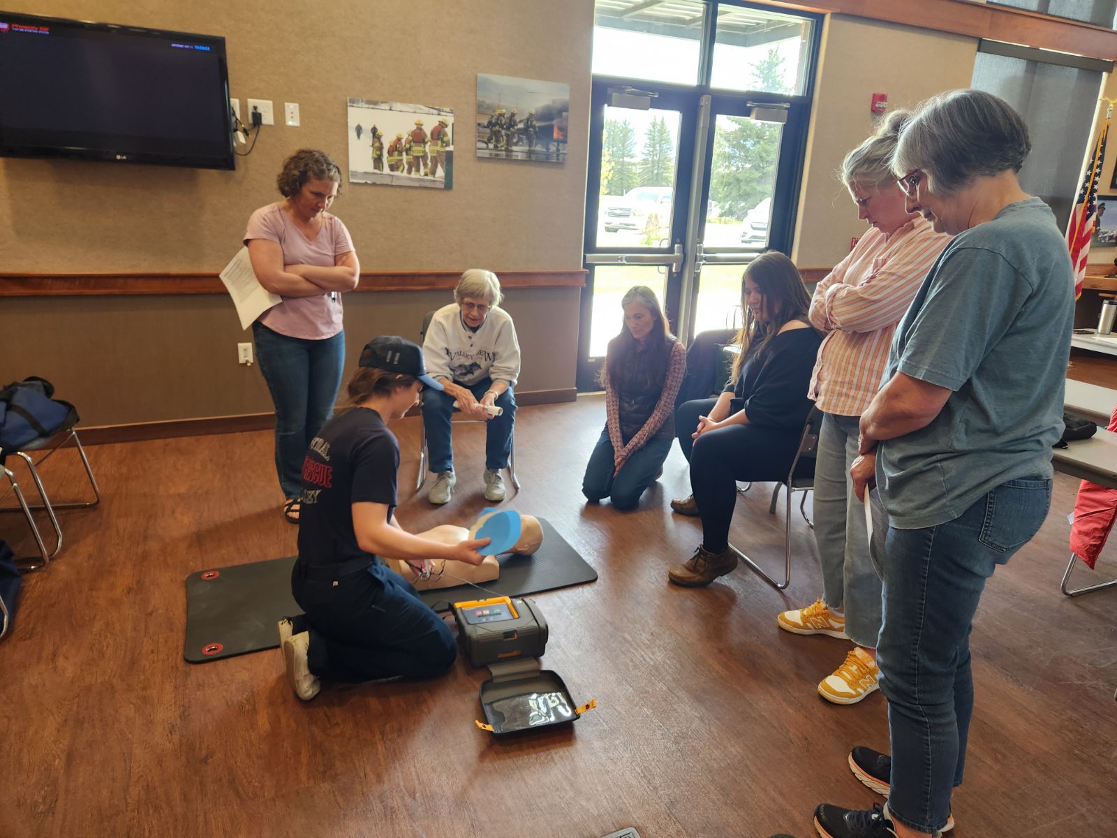 Gallatin 4-H volunteers at CPR training with Central Valley Fire Distrcit