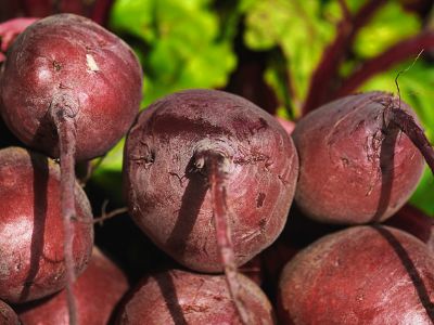 beets in a stack