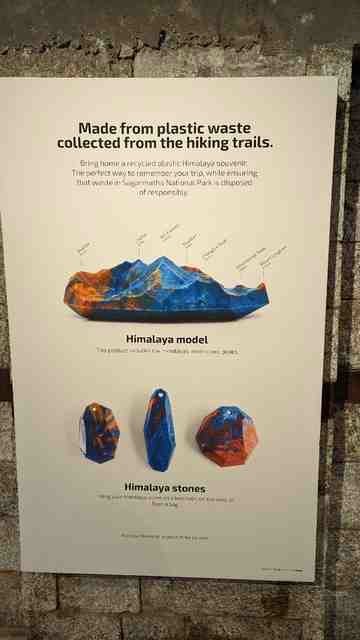 Poster showing items designed from recycled plastic waste.