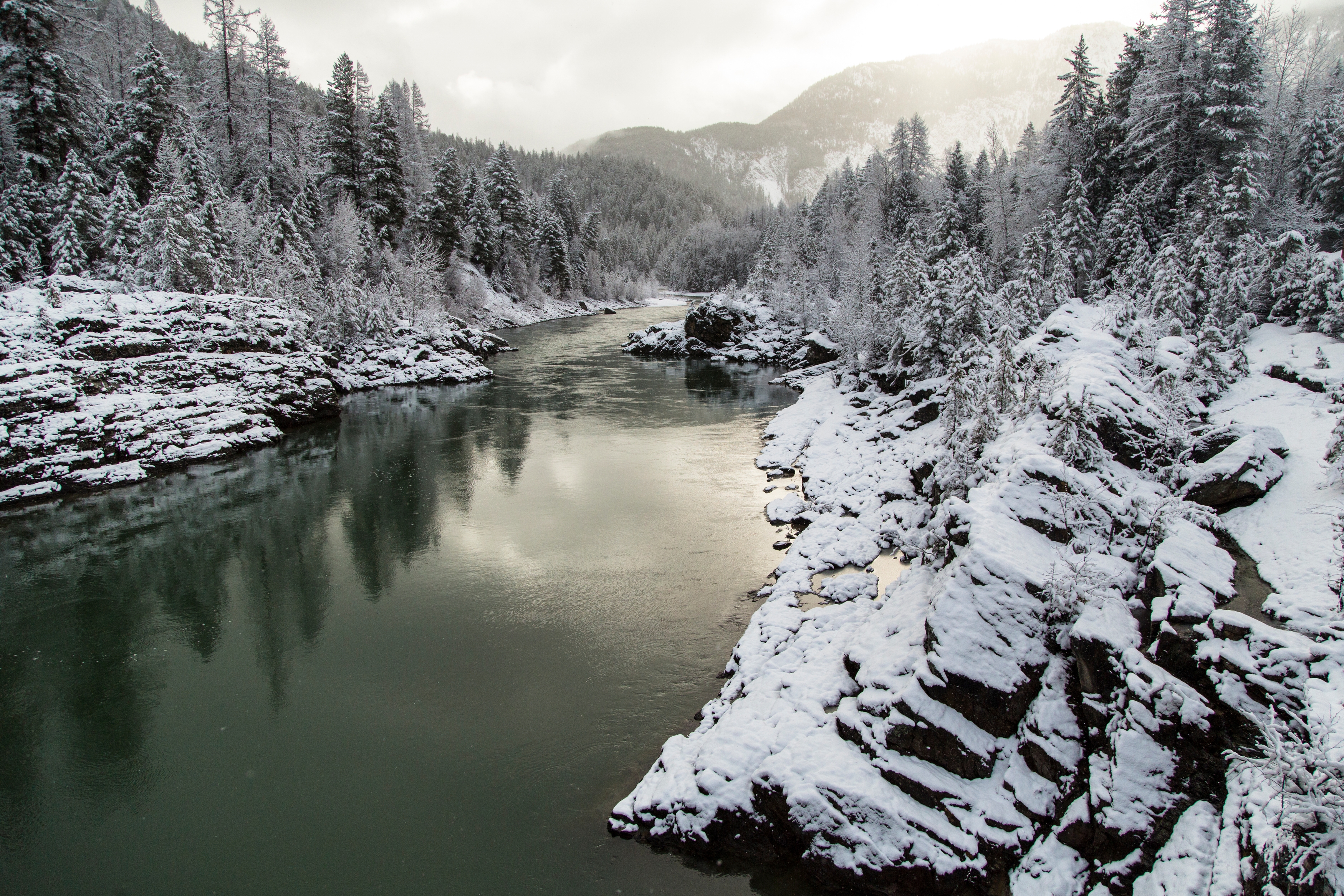 Snowy outdoor scene