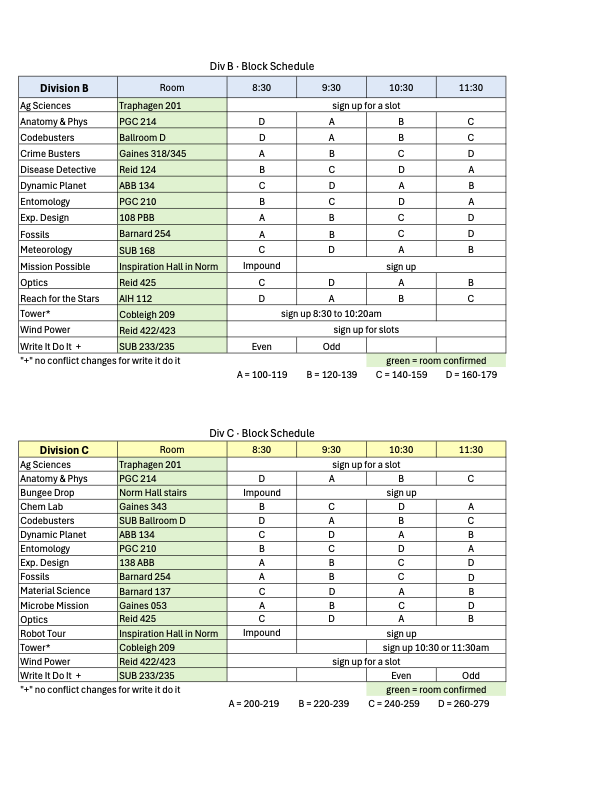 Block Schedule PNG